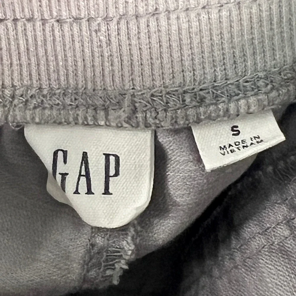 Gap Womens Light Grey Linen Blend Pull On Drawstring Utility Shorts Size Small